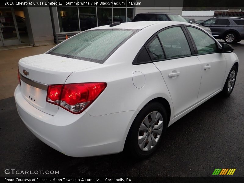 Summit White / Jet Black/Medium Titanium 2016 Chevrolet Cruze Limited LS