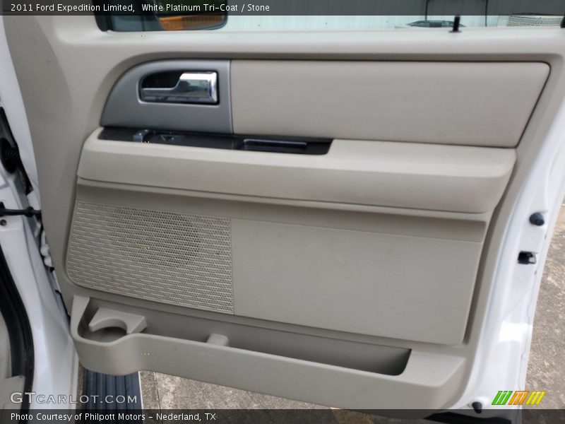 White Platinum Tri-Coat / Stone 2011 Ford Expedition Limited