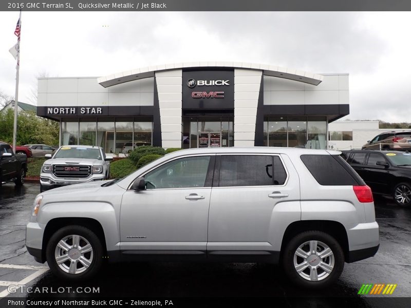 Quicksilver Metallic / Jet Black 2016 GMC Terrain SL