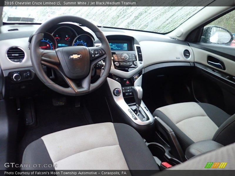 Summit White / Jet Black/Medium Titanium 2016 Chevrolet Cruze Limited LS