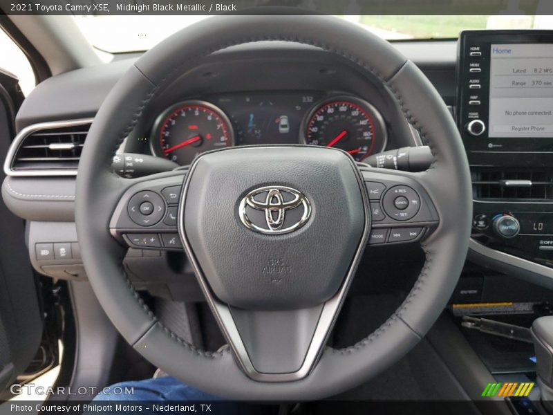 Midnight Black Metallic / Black 2021 Toyota Camry XSE
