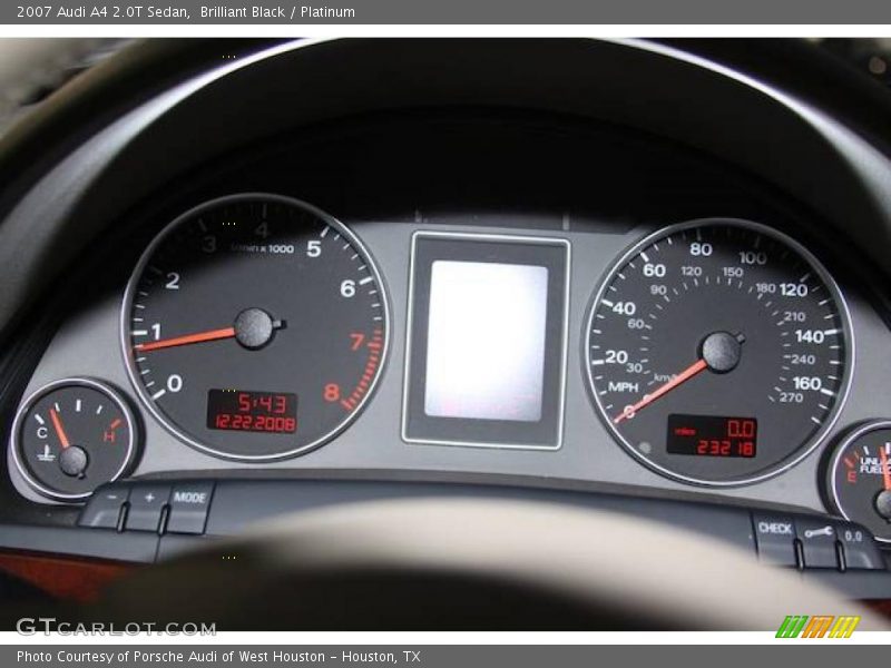 Brilliant Black / Platinum 2007 Audi A4 2.0T Sedan