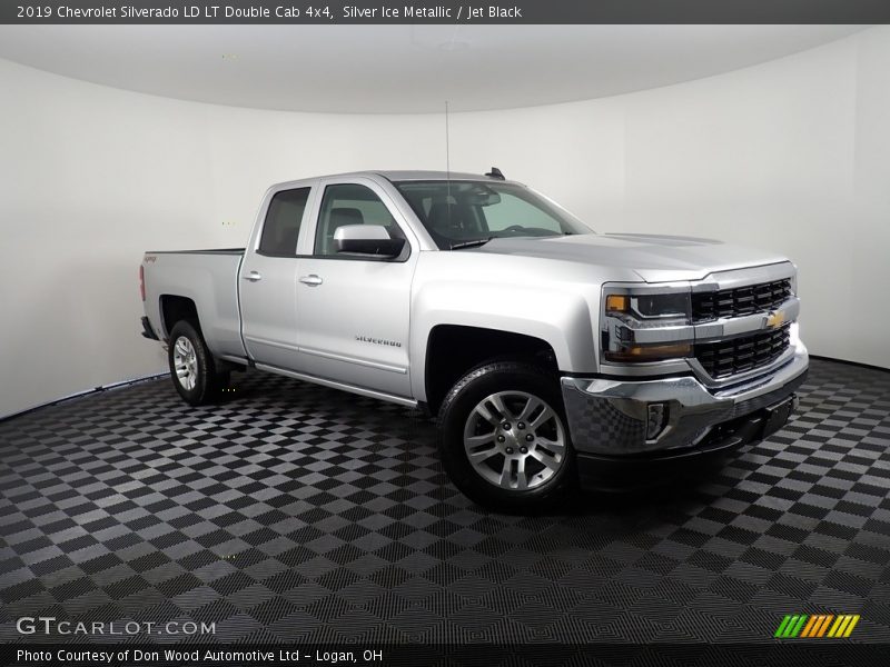 Silver Ice Metallic / Jet Black 2019 Chevrolet Silverado LD LT Double Cab 4x4