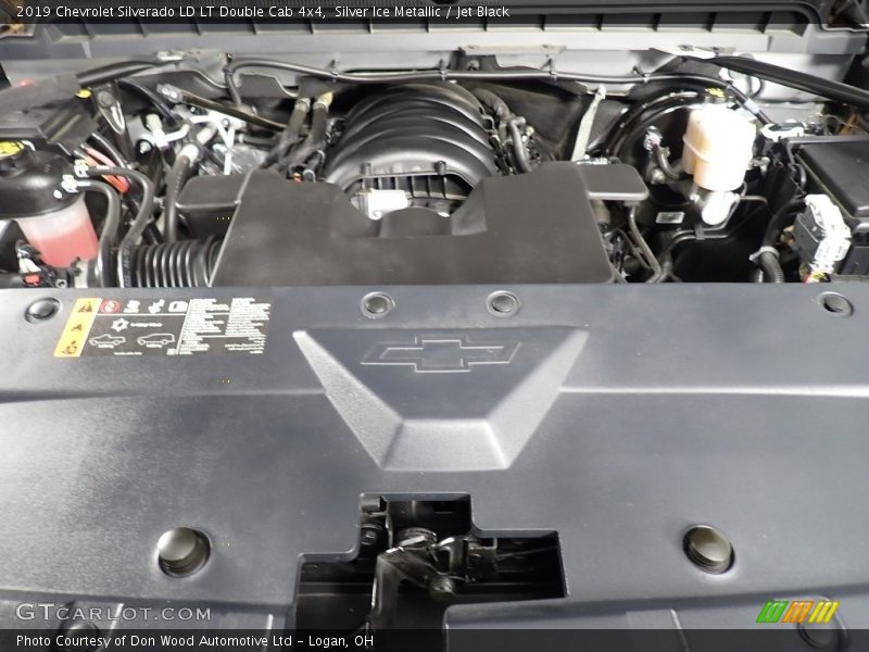 Silver Ice Metallic / Jet Black 2019 Chevrolet Silverado LD LT Double Cab 4x4