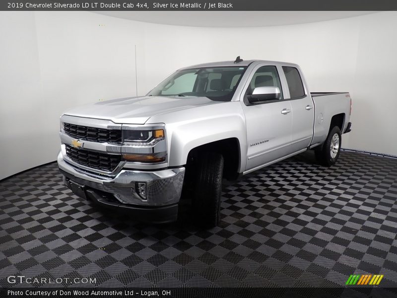 Silver Ice Metallic / Jet Black 2019 Chevrolet Silverado LD LT Double Cab 4x4