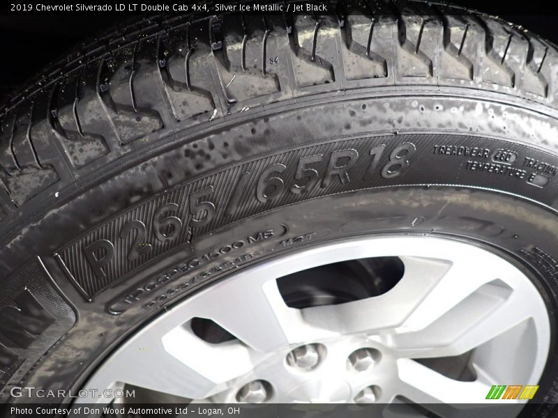 Silver Ice Metallic / Jet Black 2019 Chevrolet Silverado LD LT Double Cab 4x4