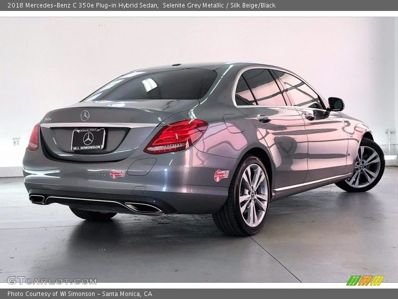 Selenite Grey Metallic / Silk Beige/Black 2018 Mercedes-Benz C 350e Plug-in Hybrid Sedan