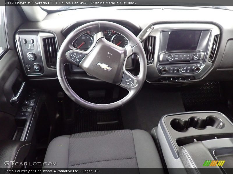 Silver Ice Metallic / Jet Black 2019 Chevrolet Silverado LD LT Double Cab 4x4