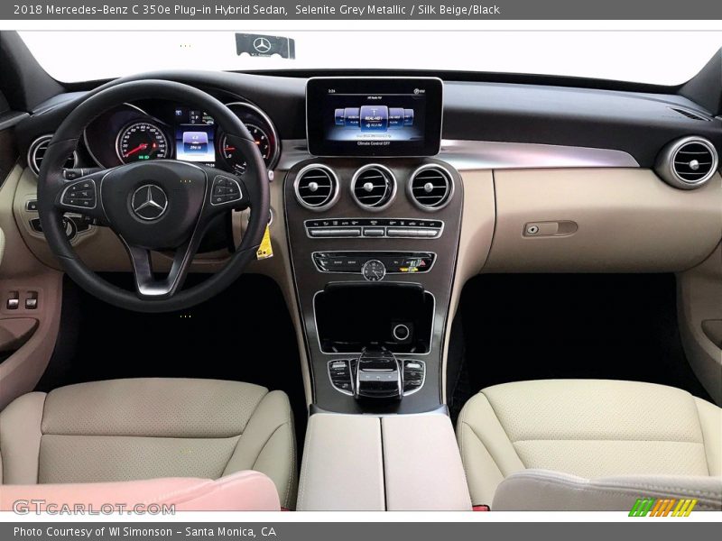 Selenite Grey Metallic / Silk Beige/Black 2018 Mercedes-Benz C 350e Plug-in Hybrid Sedan