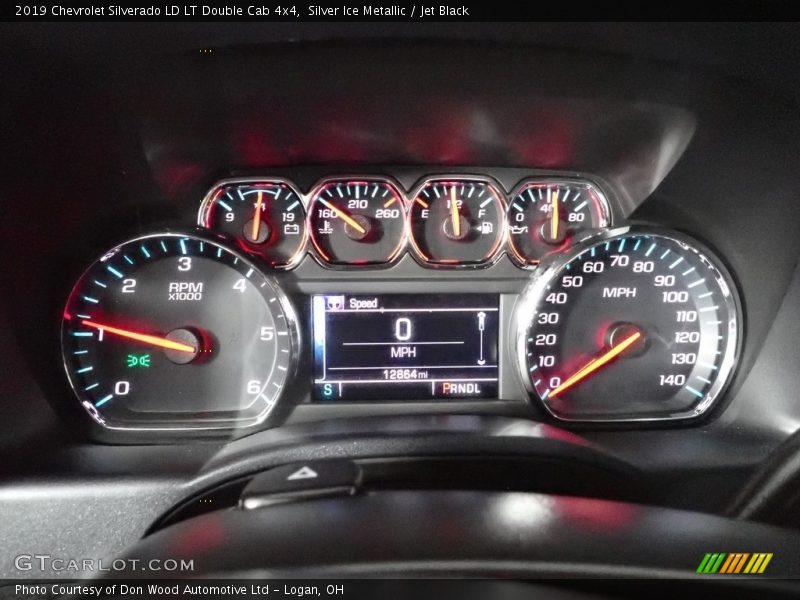 Silver Ice Metallic / Jet Black 2019 Chevrolet Silverado LD LT Double Cab 4x4