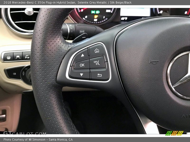 Selenite Grey Metallic / Silk Beige/Black 2018 Mercedes-Benz C 350e Plug-in Hybrid Sedan