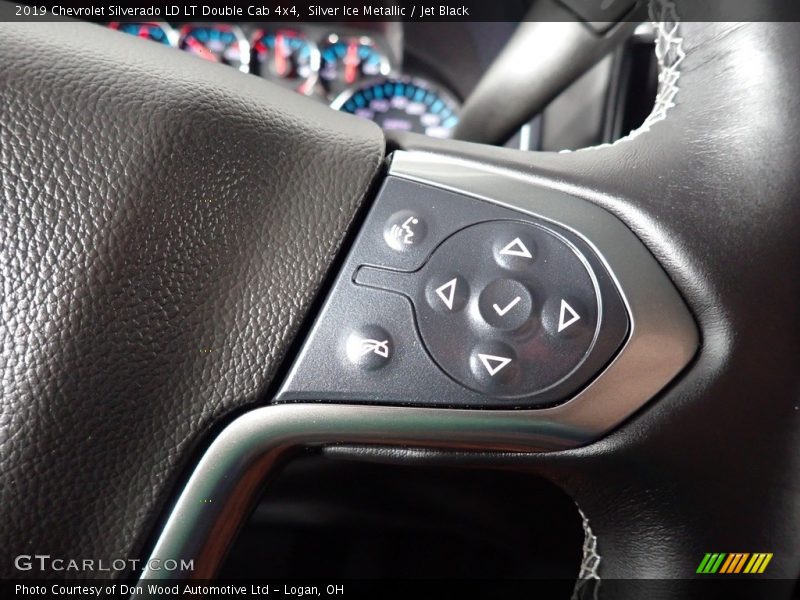 Silver Ice Metallic / Jet Black 2019 Chevrolet Silverado LD LT Double Cab 4x4