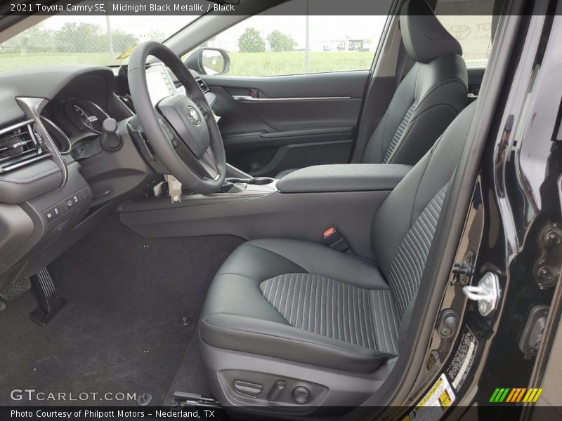 Midnight Black Metallic / Black 2021 Toyota Camry SE
