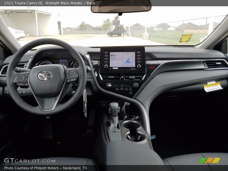 Midnight Black Metallic / Black 2021 Toyota Camry SE