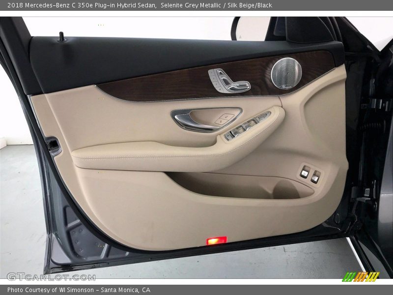 Selenite Grey Metallic / Silk Beige/Black 2018 Mercedes-Benz C 350e Plug-in Hybrid Sedan