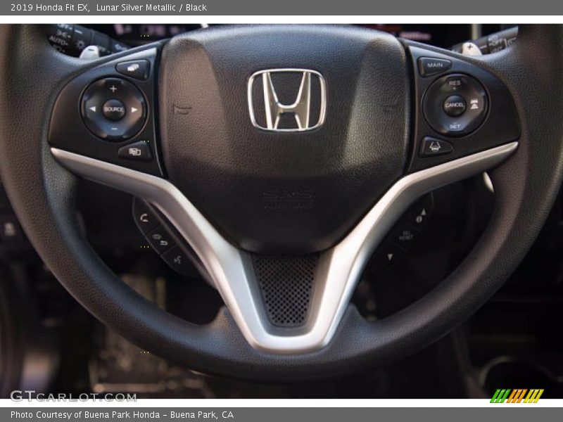 Lunar Silver Metallic / Black 2019 Honda Fit EX