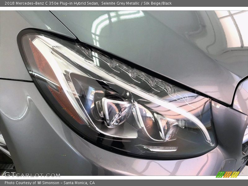 Selenite Grey Metallic / Silk Beige/Black 2018 Mercedes-Benz C 350e Plug-in Hybrid Sedan