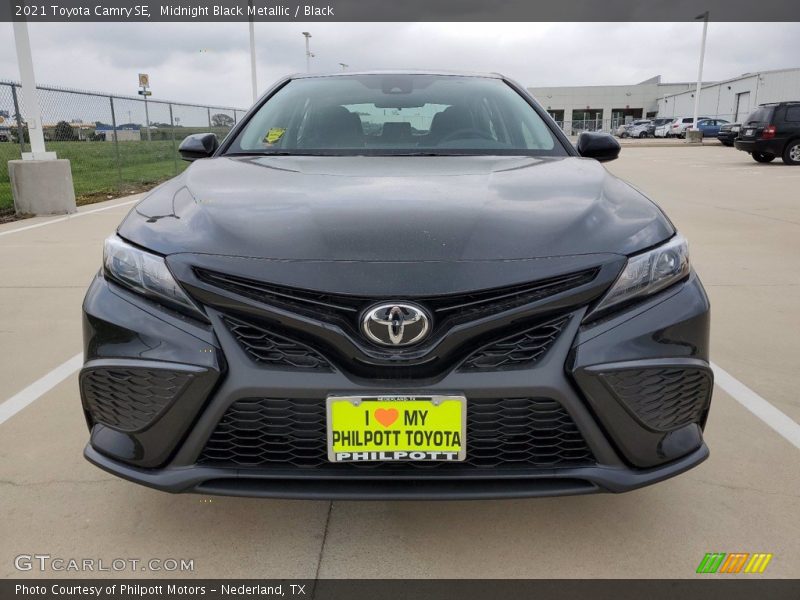Midnight Black Metallic / Black 2021 Toyota Camry SE