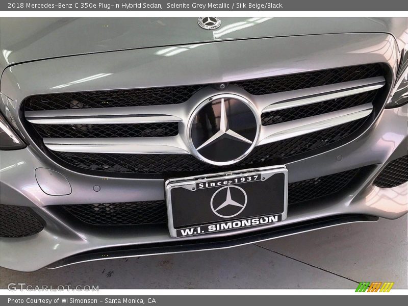 Selenite Grey Metallic / Silk Beige/Black 2018 Mercedes-Benz C 350e Plug-in Hybrid Sedan