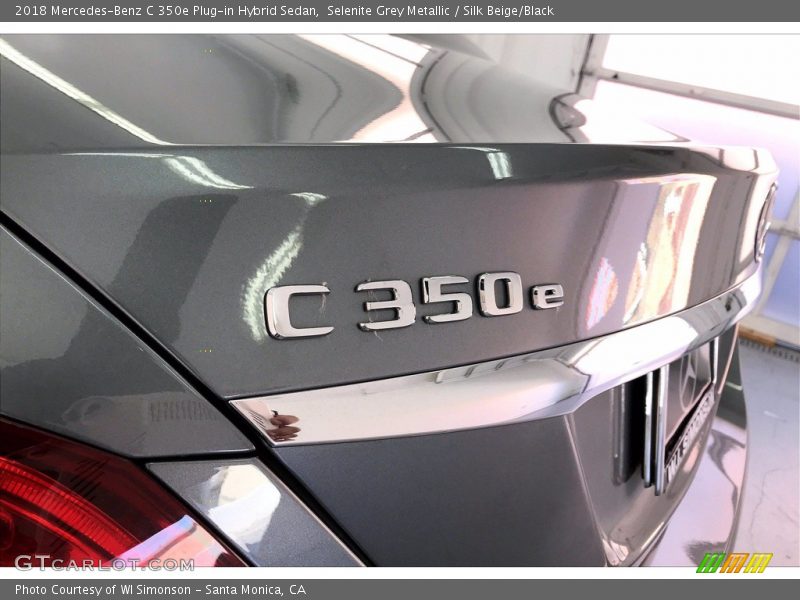 Selenite Grey Metallic / Silk Beige/Black 2018 Mercedes-Benz C 350e Plug-in Hybrid Sedan