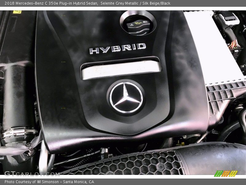 Selenite Grey Metallic / Silk Beige/Black 2018 Mercedes-Benz C 350e Plug-in Hybrid Sedan