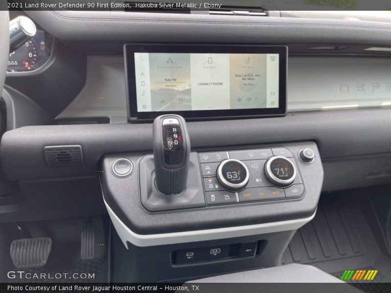 Controls of 2021 Defender 90 First Edition