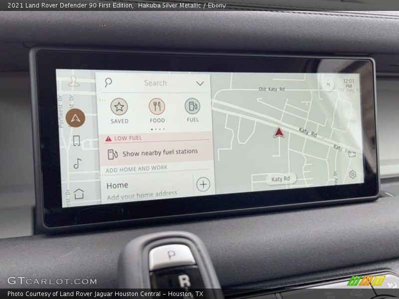 Navigation of 2021 Defender 90 First Edition