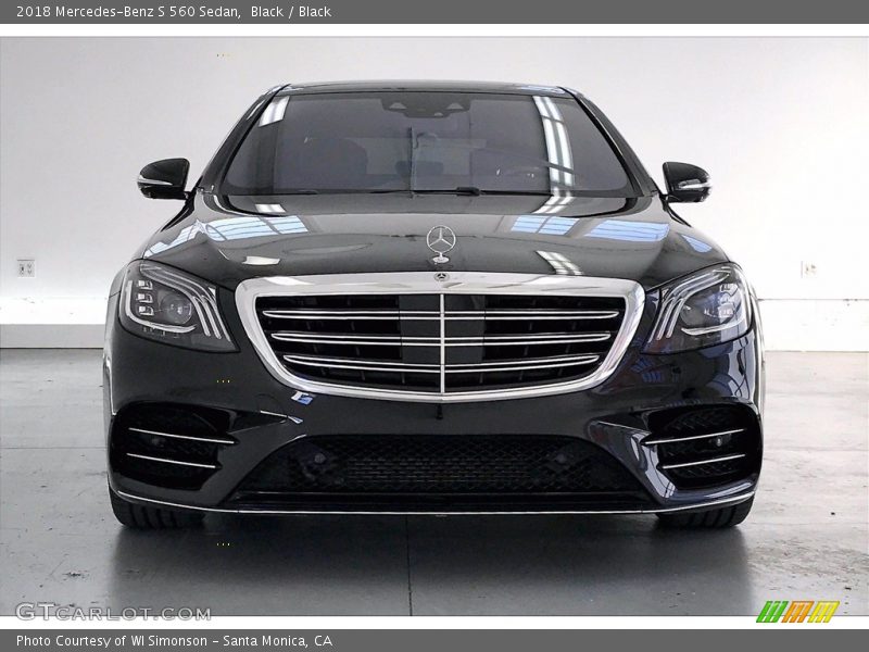 Black / Black 2018 Mercedes-Benz S 560 Sedan