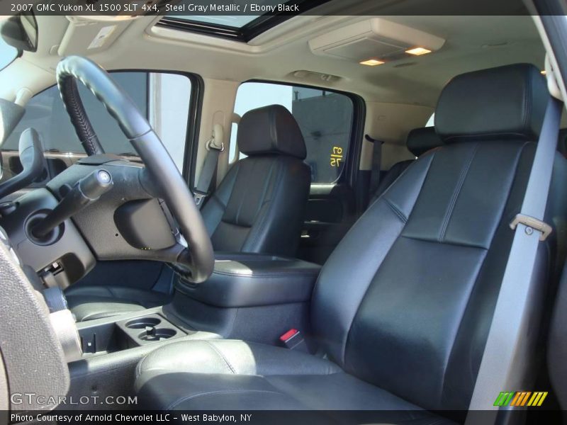 Steel Gray Metallic / Ebony Black 2007 GMC Yukon XL 1500 SLT 4x4