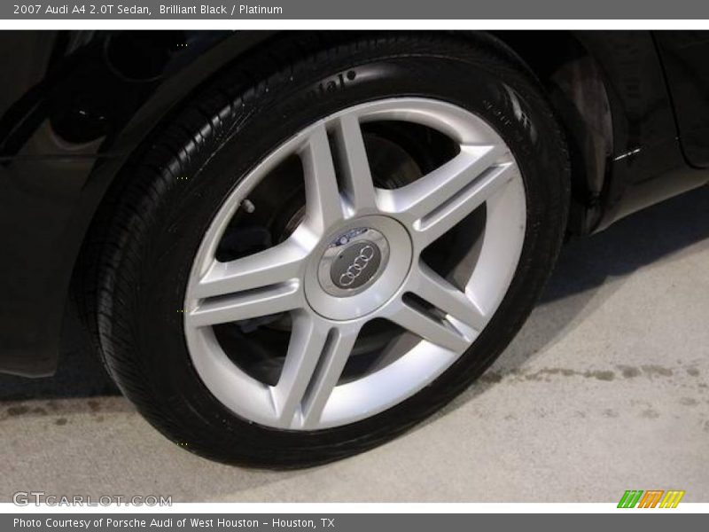 Brilliant Black / Platinum 2007 Audi A4 2.0T Sedan