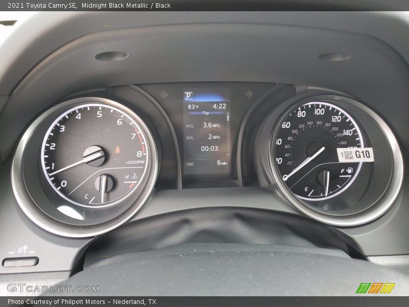 Midnight Black Metallic / Black 2021 Toyota Camry SE