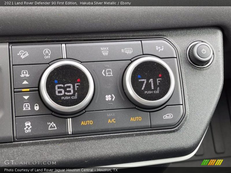 Controls of 2021 Defender 90 First Edition