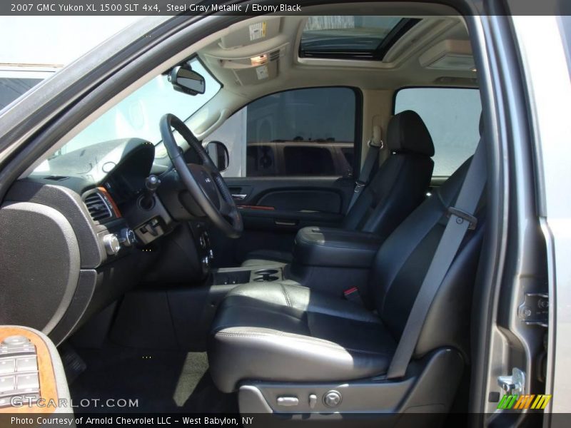 Steel Gray Metallic / Ebony Black 2007 GMC Yukon XL 1500 SLT 4x4