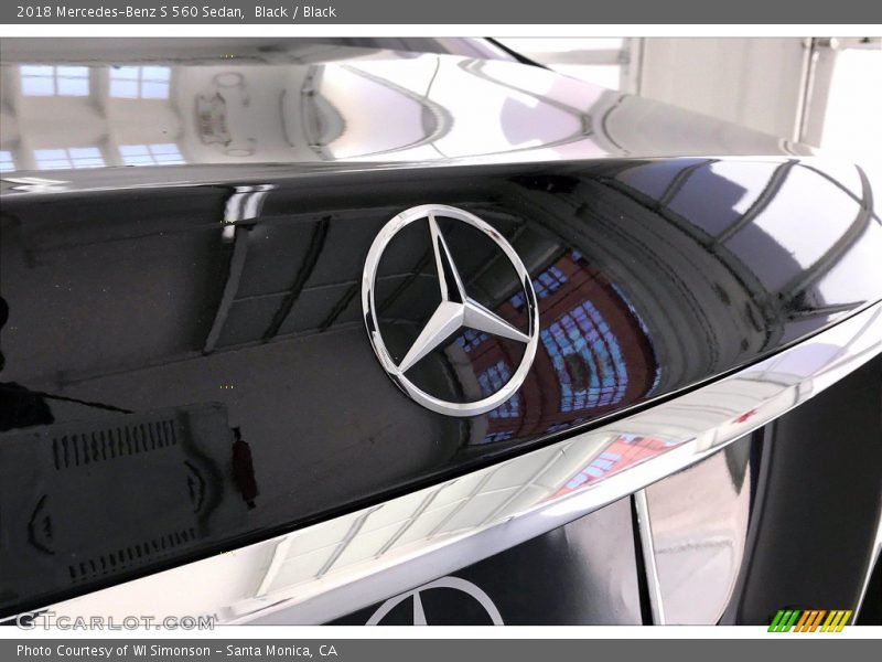 Black / Black 2018 Mercedes-Benz S 560 Sedan