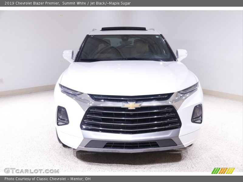 Summit White / Jet Black/­Maple Sugar 2019 Chevrolet Blazer Premier