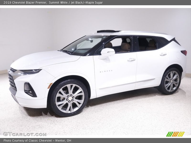 Summit White / Jet Black/­Maple Sugar 2019 Chevrolet Blazer Premier