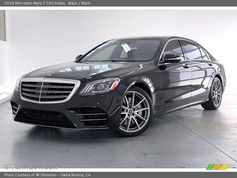 Black / Black 2018 Mercedes-Benz S 560 Sedan