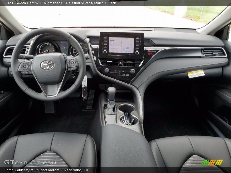 Dashboard of 2021 Camry SE Nightshade