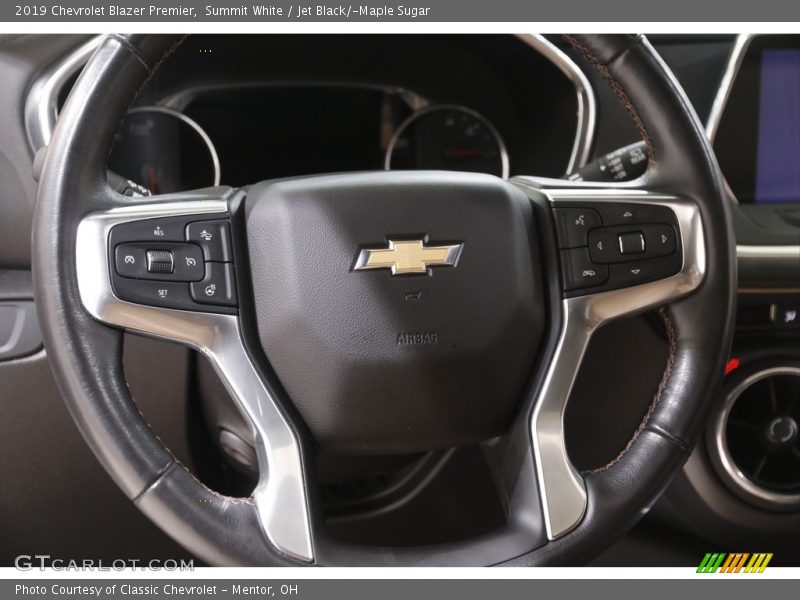 Summit White / Jet Black/­Maple Sugar 2019 Chevrolet Blazer Premier