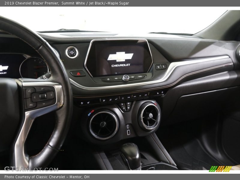 Summit White / Jet Black/­Maple Sugar 2019 Chevrolet Blazer Premier