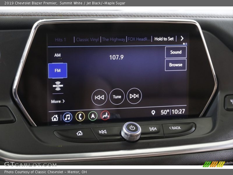 Summit White / Jet Black/­Maple Sugar 2019 Chevrolet Blazer Premier