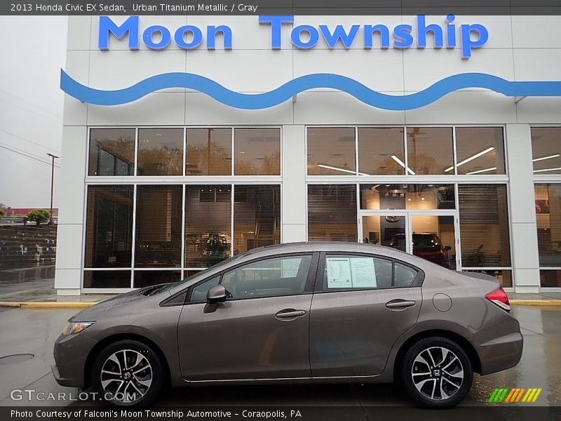 Urban Titanium Metallic / Gray 2013 Honda Civic EX Sedan