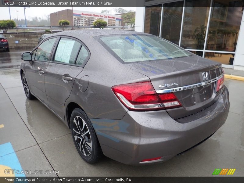 Urban Titanium Metallic / Gray 2013 Honda Civic EX Sedan