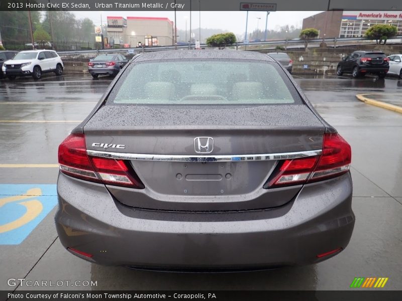 Urban Titanium Metallic / Gray 2013 Honda Civic EX Sedan