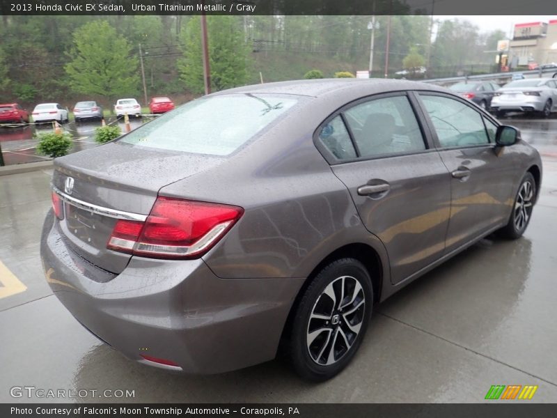 Urban Titanium Metallic / Gray 2013 Honda Civic EX Sedan