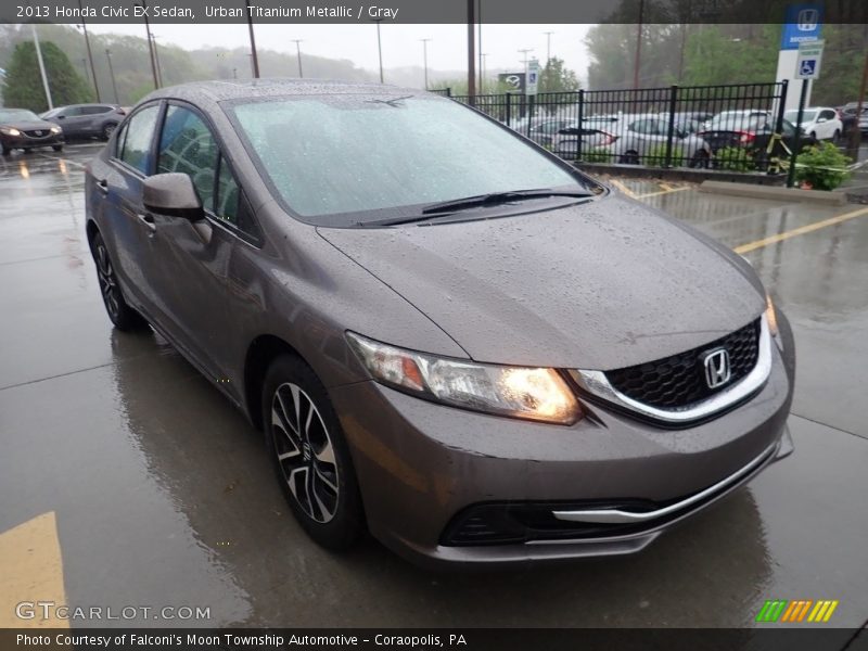 Urban Titanium Metallic / Gray 2013 Honda Civic EX Sedan