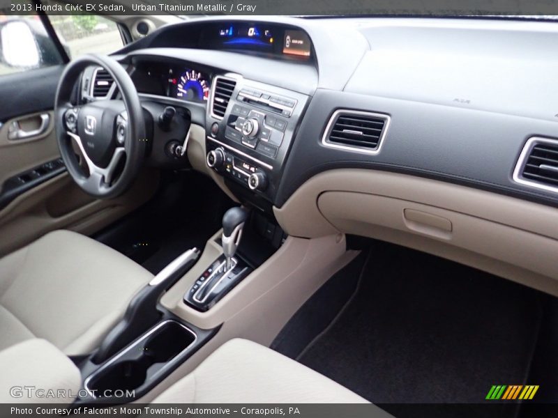 Urban Titanium Metallic / Gray 2013 Honda Civic EX Sedan