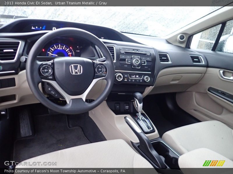 Urban Titanium Metallic / Gray 2013 Honda Civic EX Sedan