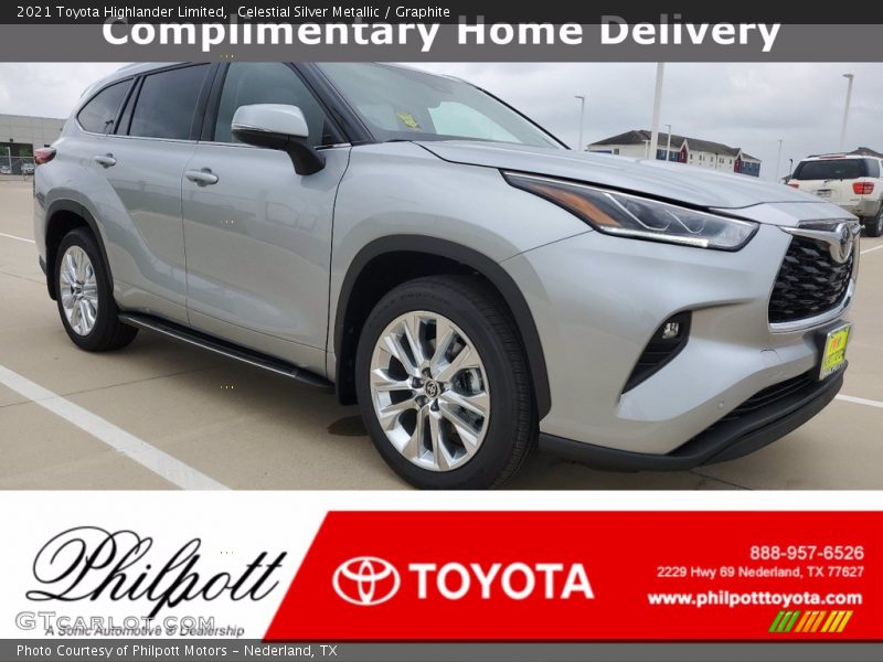 Celestial Silver Metallic / Graphite 2021 Toyota Highlander Limited
