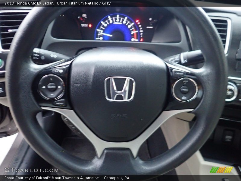 Urban Titanium Metallic / Gray 2013 Honda Civic EX Sedan